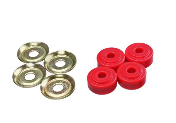 Energy Suspension - Energy Suspension Shock Bushing Set,  Red - 9.8177R