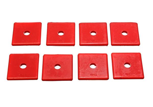 Energy Suspension - Energy Suspension Universal Leaf Spring Pad,  Red - 9.9533R