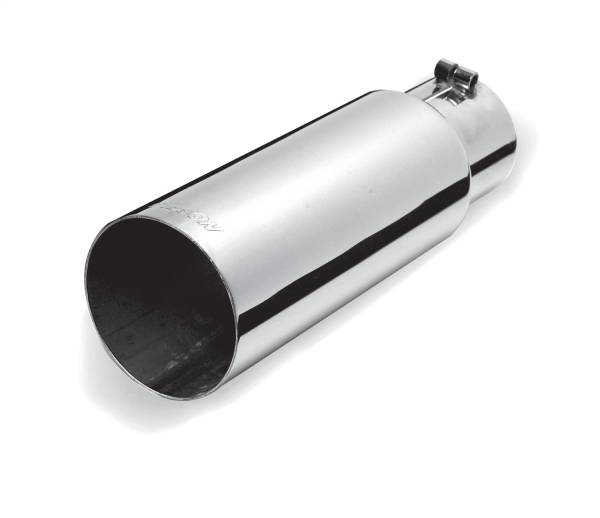 Gibson Performance Exhaust - Gibson Performance Exhaust Stainless Single Wall Straight Exhaust Tip - 500350