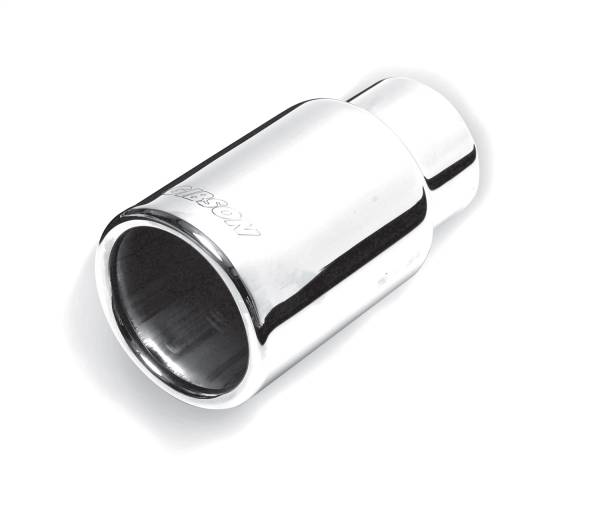 Gibson Performance Exhaust - Gibson Performance Exhaust Stainless Rolled Edge Straight Exhaust Tip - 500376