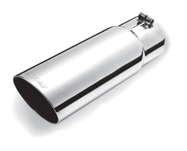 Gibson Performance Exhaust - Gibson Performance Exhaust Stainless Single Wall Angle Exhaust Tip - 500553