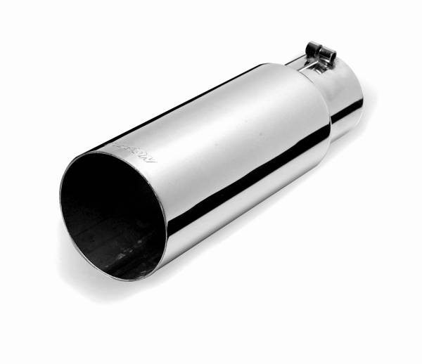 Gibson Performance Exhaust - Gibson Performance Exhaust Stainless Rolled Edge Angle Exhaust Tip - 500639