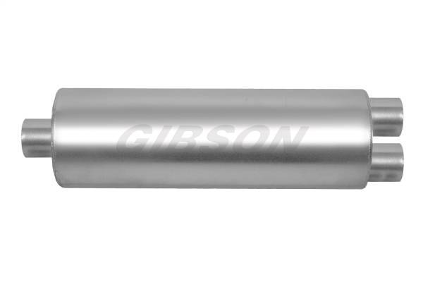 Gibson Performance Exhaust - Gibson Performance Exhaust SFT Superflow Center/Dual Round Muffler - 758216S