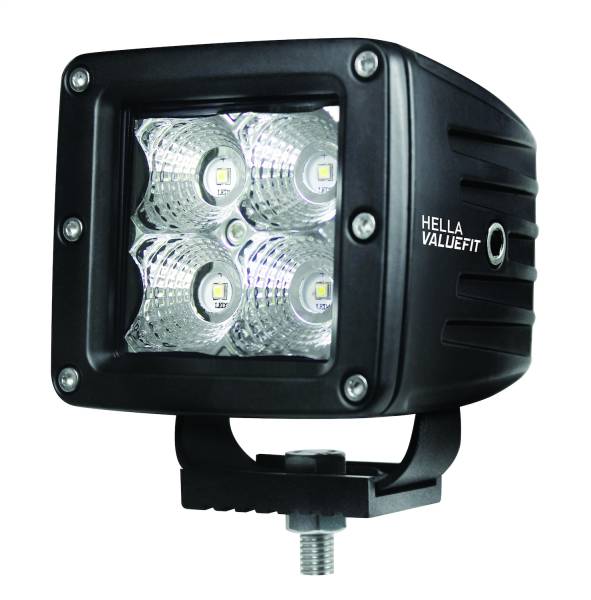 Hella - Hella HVF CUBE 4LED OFF RD SNGL PED FLD MV - 357204031