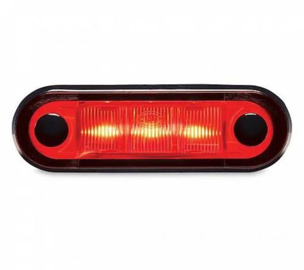 Hella - Hella LAMP S/CL MKR 9657 LED RED 12V SAE - 959657207