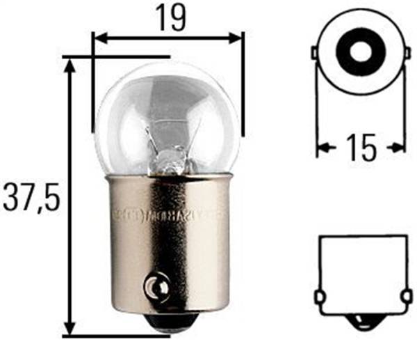 Hella - Hella BULB B6 24V 10W BA15S HD - H83035141