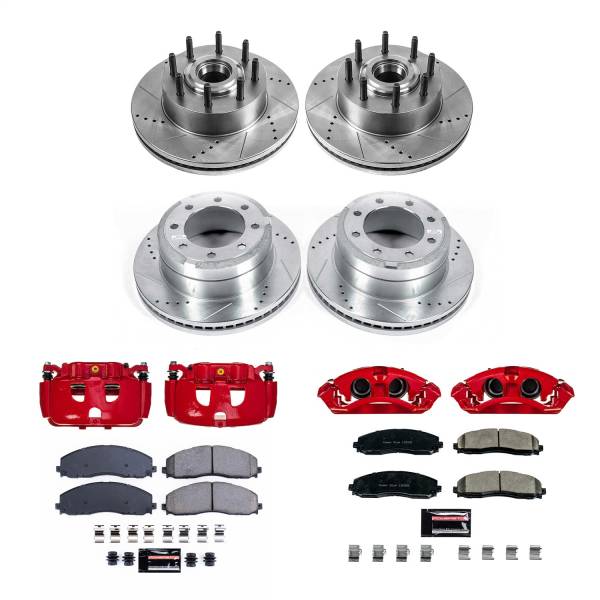 Power Stop - Power Stop Z23 EVOLUTION SPORT UPGRADE KIT: DRILLED/SLOTTED ROTORS,  CARBON-FIBER CERAMIC PADS - KC6820A