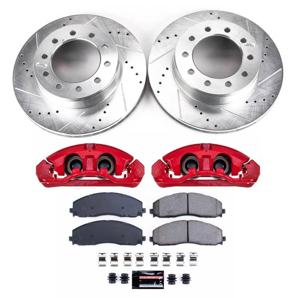 Power Stop - Power Stop Z23 EVOLUTION SPORT UPGRADE KIT: DRILLED/SLOTTED ROTORS,  CARBON-FIBER CERAMIC PADS - KC8029