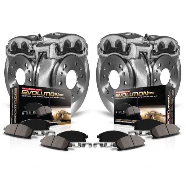 Power Stop - Power Stop Z17 DIRECT REPLACEMENT KIT: ROTORS,  CERAMIC PADS - KCOE4434A