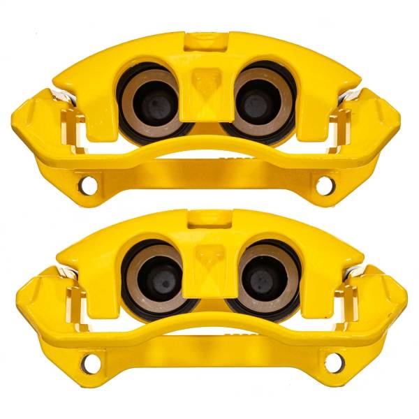 Power Stop - Power Stop HIGH-TEMP YELLOW POWDER COATED CALIPERS (PAIR) - S5404YLW