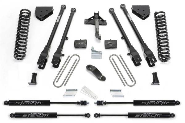 Fabtech - Fabtech 4 Link Lift System,  w/Stealth Monotube Shocks - K2132M