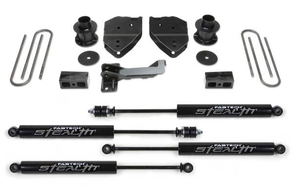 Fabtech - Fabtech Budget Lift System w/Shock,  4 In. Lift - K2213M