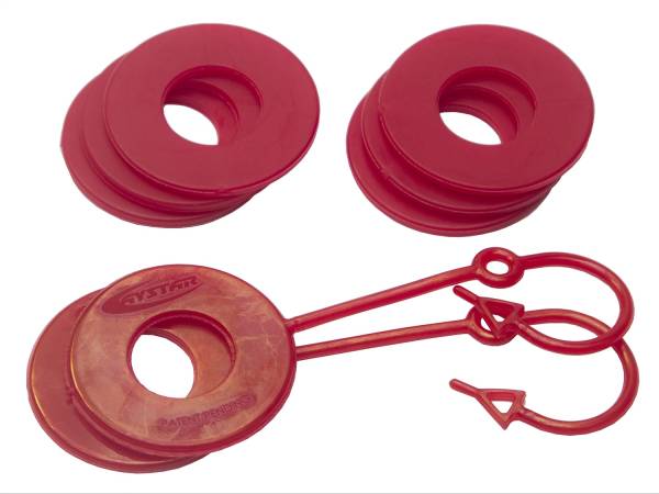 Daystar - Daystar D-Ring Lockers And Shackle Isolators,  Red - KU70059RE