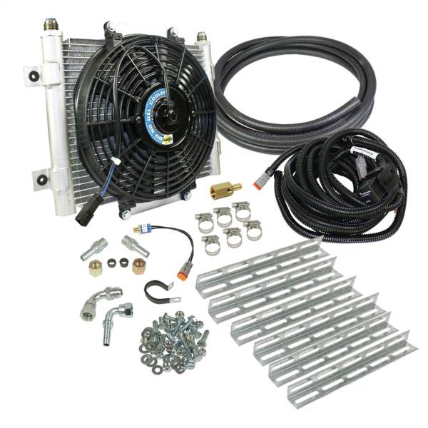 BD Diesel - BD Diesel Xtruded Auxiliary Transmission Oil Cooler Kit,  1/2in. Tubing - 1030606-1/2