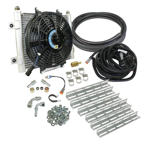 BD Diesel - BD Diesel Xtruded Auxiliary Transmission Oil Cooler Kit,  3/8in. Tubing - 1030606-3/8