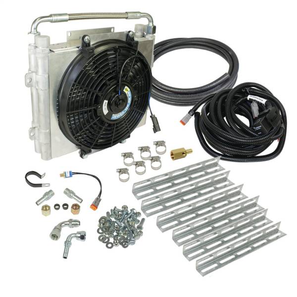 BD Diesel - BD Diesel Xtrude Double Stacked Auxiliary Transmission Cooler Kit,  1/2 in. Tubing - 1030606-DS-12