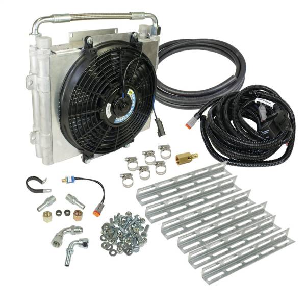 BD Diesel - BD Diesel Xtrude Double Stacked Auxiliary Transmission Cooler Kit,  5/8 in. Tubing - 1030606-DS-58