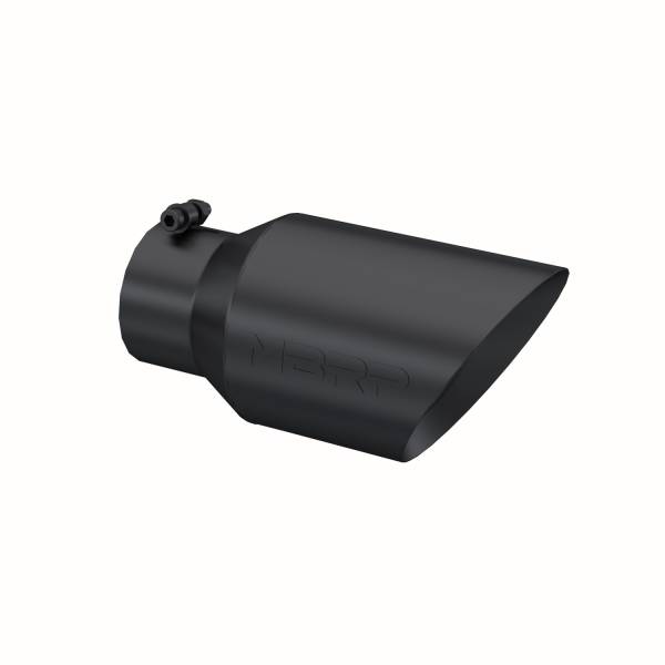 MBRP Exhaust - MBRP Exhaust Armor BLK Exhaust Tip,  4 in. Inlet Diameter - T5072BLK