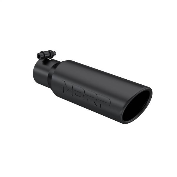 MBRP Exhaust - MBRP Exhaust Armor BLK Exhaust Tip,  2.5 in. Inlet Diameter - T5113BLK