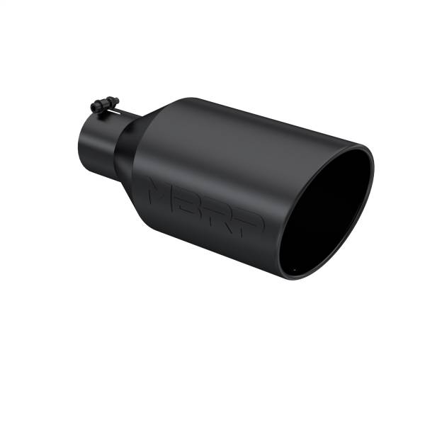 MBRP Exhaust - MBRP Exhaust Armor BLK Exhaust Tip,  4 in. Inlet Diameter - T5128BLK