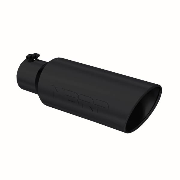 MBRP Exhaust - MBRP Exhaust Armor BLK Exhaust Tip,  4 in. Inlet Diameter - T5130BLK