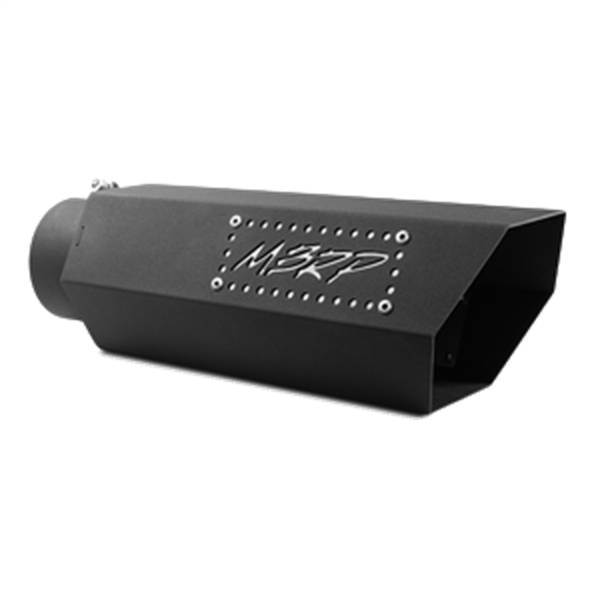 MBRP Exhaust - MBRP Exhaust Armor BLK Exhaust Tip,  4 in. Inlet Diameter - T5164BLK