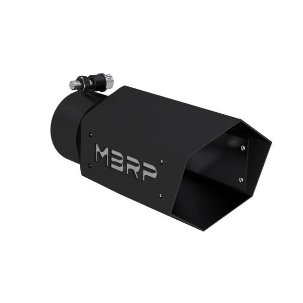 MBRP Exhaust - MBRP Exhaust Armor BLK Exhaust Tip,  3 in. Inlet Diameter - T5169BLK