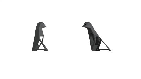 Road Armor - Road Armor Identity Headache Racks,  Dual Cube w/Bedrail Pods - 6992DHRP