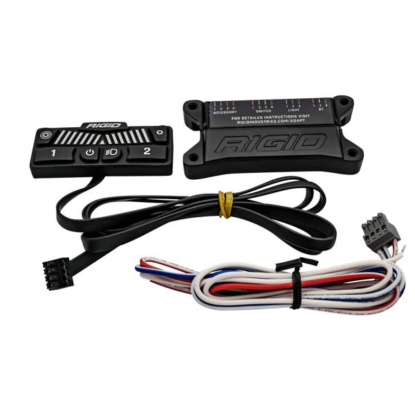 Rigid Industries - RIGID Adapt Light Bar Dash Switch Panel Controller Kit Including Under Dash Control Box,  Control Box Accessory Harness - 21045