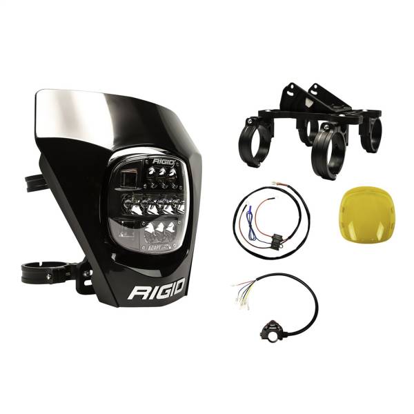 Rigid Industries - RIGID Adapt XE Extreme Enduro Ready To Ride Moto Kit,  Includes LED Light With 3 Lighting Zones And GPS Module - 300416