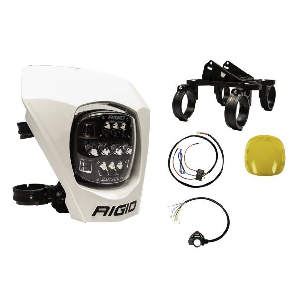 Rigid Industries - RIGID Adapt XE Extreme Enduro Ready To Ride Moto Kit,  Includes LED Light With 3 Lighting Zones And GPS Module - 300417