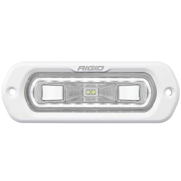 Rigid Industries - RIGID Industries SR-L Series Marine Spreader Pod 2 Wire Flush Mount White Housing With White Halo - 51200