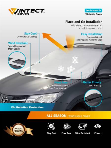 3D MAXpider - 3D MAXpider Wintect Windshield Cover,  Size A - 1781-A