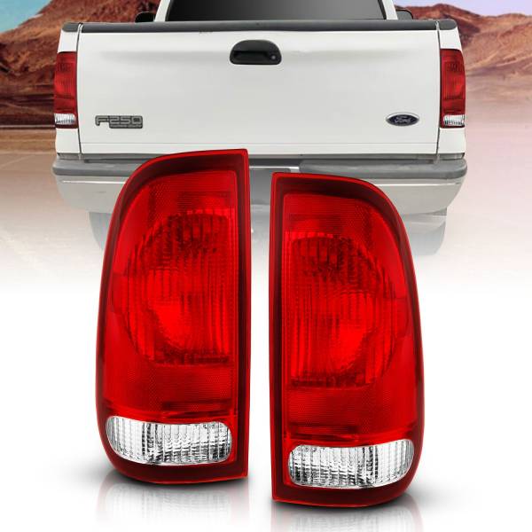 Anzo USA - Anzo USA Tail Light Assembly,  Red/Clear Lens - 311307