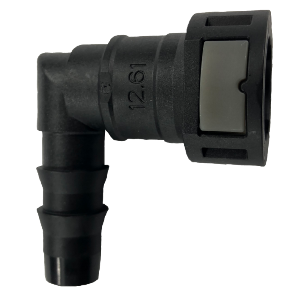 AirDog - FQC1290 1/2" 90° Quick Connect to 1/2" Hose Barb Fitting