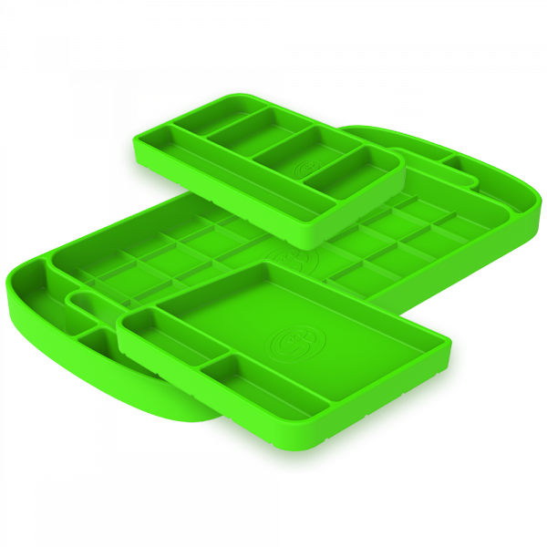S&B - S&B Tool Tray Silicone 3 Piece Set Color Lime Green - 80-1000