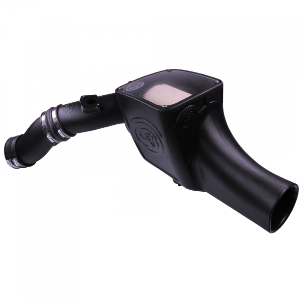 S&B - S&B Cold Air Intake For 03-07 Ford F250 F350 F450 F550 V8-6.0L Powerstroke Dry Extendable White - 75-5070D