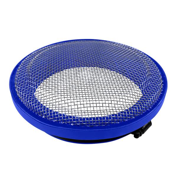 S&B - S&B Turbo Screen 6.0 Inch Blue Stainless Steel Mesh W/Stainless Steel Clamp - 77-3011