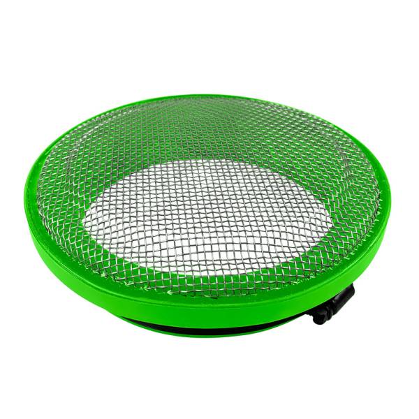 S&B - S&B Turbo Screen 6.0 Inch Lime Green Stainless Steel Mesh W/Stainless Steel Clamp - 77-3008