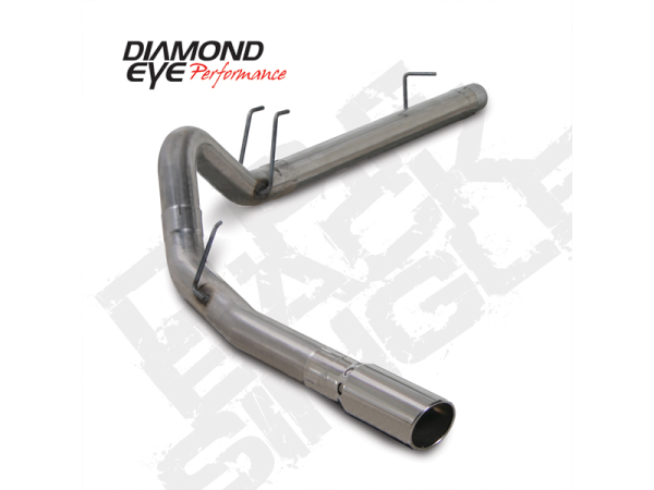 Diamond Eye Performance - Diamond Eye Performance Filter Back Exhaust For 08-10 Ford F250/F350 Superduty 6.4L Powerstroke 4 inch Single Pass Stainless - K4360S