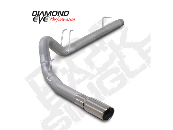 Diamond Eye Performance - Diamond Eye Performance Filter Back Exhaust For 08-10 Ford F250/F350 Superduty 6.4L Powerstroke 4 Inch Aluminized - K4360A