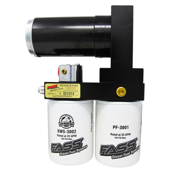 FASS - FASS TSF15290F240G Titanium Signature Series Diesel Fuel System 290F 240GPH 6.0L & 7.3L Ford Excursion 2000-2005 - TSF15290F240G