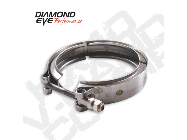 Diamond Eye Performance - Diamond Eye Performance Exhaust Clamp V-Band Clamp For HX40 Style Turbo Stainless - VC400HX40