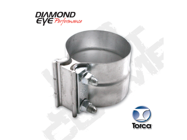 Diamond Eye Performance - Diamond Eye Performance Exhaust Clamp 5 Inch Stainless Torca Lap-Joint Clamp - L50SA