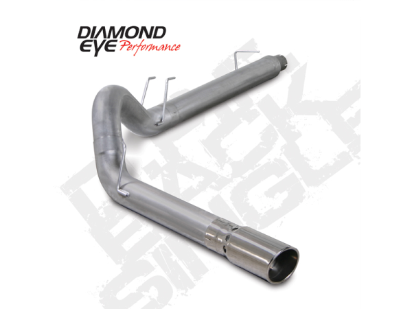 Diamond Eye Performance - Diamond Eye Performance Filter Back Exhaust For 08-10 Ford F250/F350 Superduty 6.4L Powerstroke 5 Inch Aluminized - K5364A