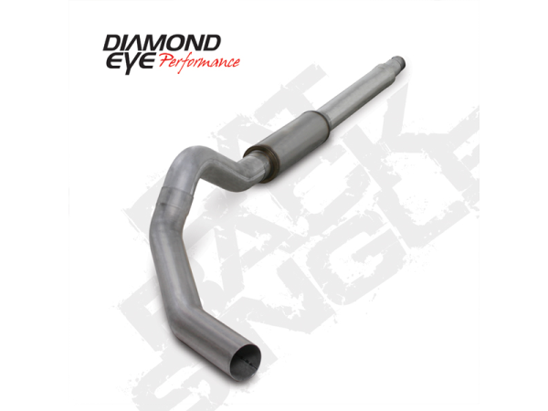 Diamond Eye Performance - Diamond Eye Performance Cat Back Exhaust For 03-07 Ford F250/F350 Superduty 6.0L 5 Inch With Muffler Single Pass Aluminized - K5344A