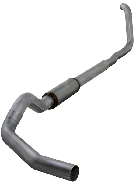 Diamond Eye Performance - Diamond Eye Performance Turbo Back Exhaust 00-03.5 F250/F350 5 Inch Single In/ Single Out Pass With Muffler Stainless - K5323S