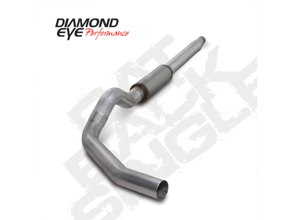 Diamond Eye Performance - Diamond Eye Performance Cat Back Exhaust 94-97.5 F250/F350 Superduty 5 Inch Single In/ Single Out Pass With Muffler Aluminum - K5316A