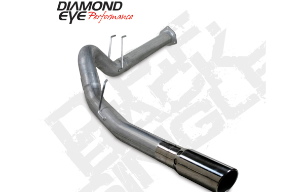 Diamond Eye Performance - Diamond Eye Performance Filter Back Exhaust For 11-14 Ford F250/F350 Superduty 6.7L Powerstroke 4 Inch Single Pass Stainless - K4376S