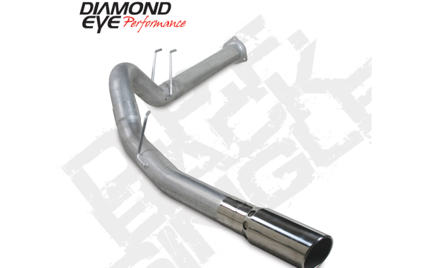 Diamond Eye Performance - Diamond Eye Performance Filter Back Exhaust For 11-14 Ford F250/F350 Superduty 6.7L 4 Inch Single Pass Aluminized - K4376A